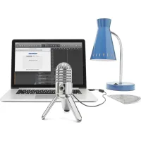 Samson Meteor Mic USB bağlantısı ve arka görünüm