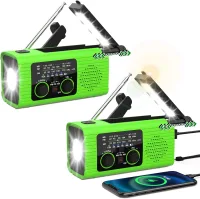 NITIGO 4000mAh Güneş Enerjili El Kranklı Acil Durum Radyosu