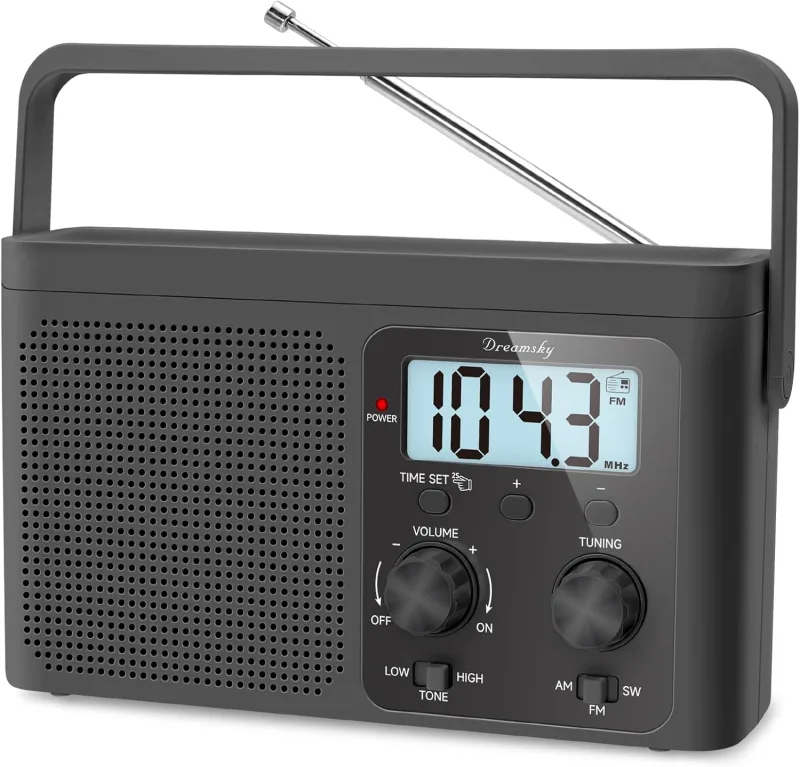DreamSky Radyo – Kısa Dalga AM/FM, Dijital Ekranlı Taşınabilir