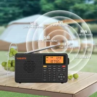 XHDATA D-109WB bantları: hava bandı, uzun dalga, orta dalga, kısa dalga ve FM aralıkları