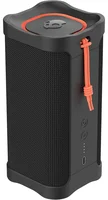 Skullcandy Terrain XL Bluetooth hoparlör siyah, turuncu askılı önden görünüm