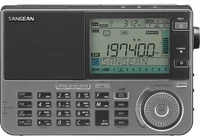 Sangean ATS-909X2 grafit dünya radyosu önden görünüm, ekran ve tuş takımı