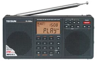 Tecsun PL-398MP dünya radyosu ön görünüm, çift hoparlör ve LCD ekran