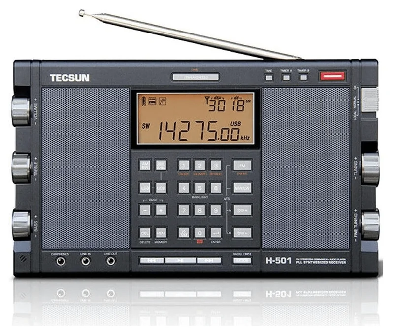 Tecsun H501 Dijital Dünya Radyosu – Üçlü Dönüşüm, SSB, Çift Stereo Hoparlör ve MP3/FLAC Çalar