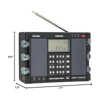 Tecsun H501 ölçüleri: 277 × 167 × 44 mm