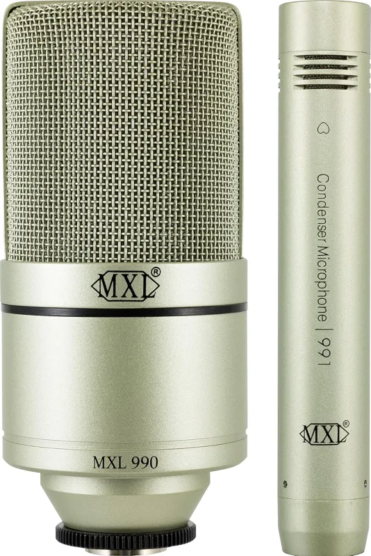MXL 990/991 Kondenser Mikrofon Seti (Büyük + Küçük Diyafram)