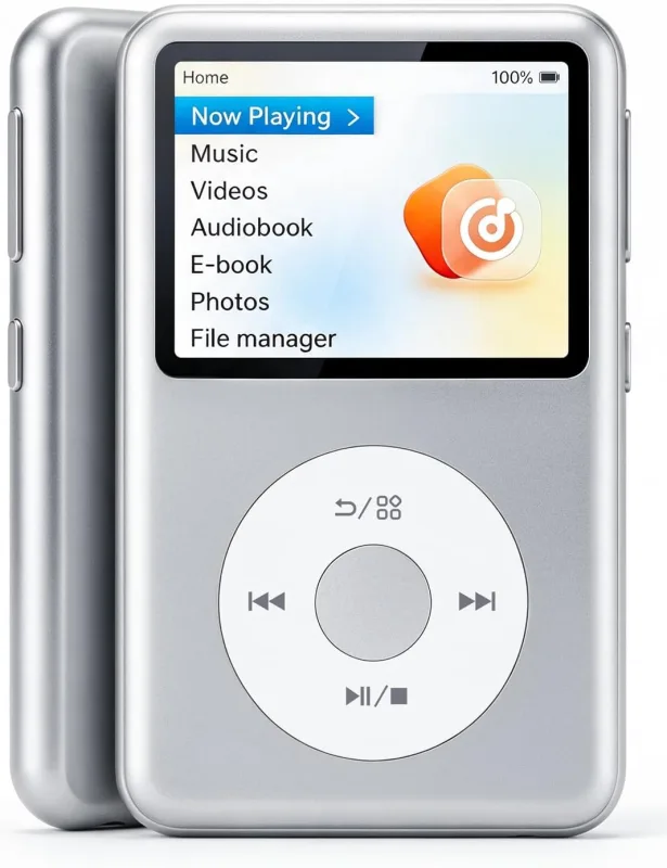 innioasis Y2 Retro MP3 Çalar – Click Wheel, DSD DAC, FM Radyo, 8GB, 2TB Destek