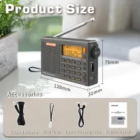 SIHUADON R-108 Taşınabilir Radyo