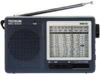 Tecsun R-9012 analog radyo ön görünüm, 12 bantlı frekans kadranı