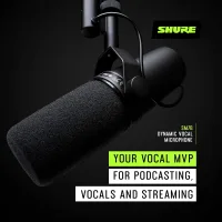 Shure SM7B XLR Stüdyo Mikrofonu – Podcast, Yayın ve Vokal Kayıt için Profesyonel Dinamik Mikrofon