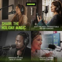 Shure SM7B XLR Stüdyo Mikrofonu – Podcast, Yayın ve Vokal Kayıt için Profesyonel Dinamik Mikrofon