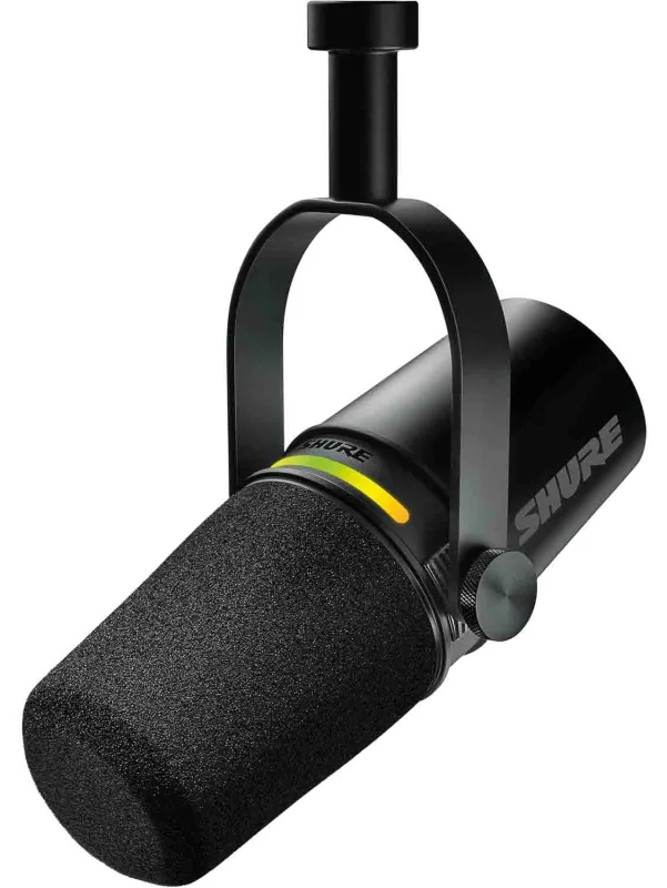 Shure MV7+ USB-C ve XLR Dinamik Podcast Mikrofonu – Siyah