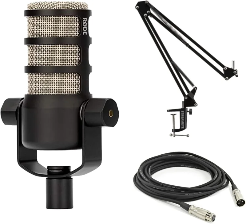 RØDE PodMic Dinamik Mikrofon ve Boom Kol Seti