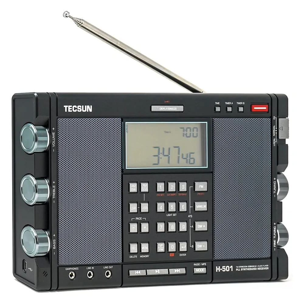 Tecsun H501 Dijital Dünya Bandı Radyo – SSB, DSP, Üçlü Dönüşüm ve MP3 Çalar - Görsel 2