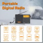 XHDATA D-808 Radyo Çok Fonksiyonlu Dijital Radyo - Görsel 4