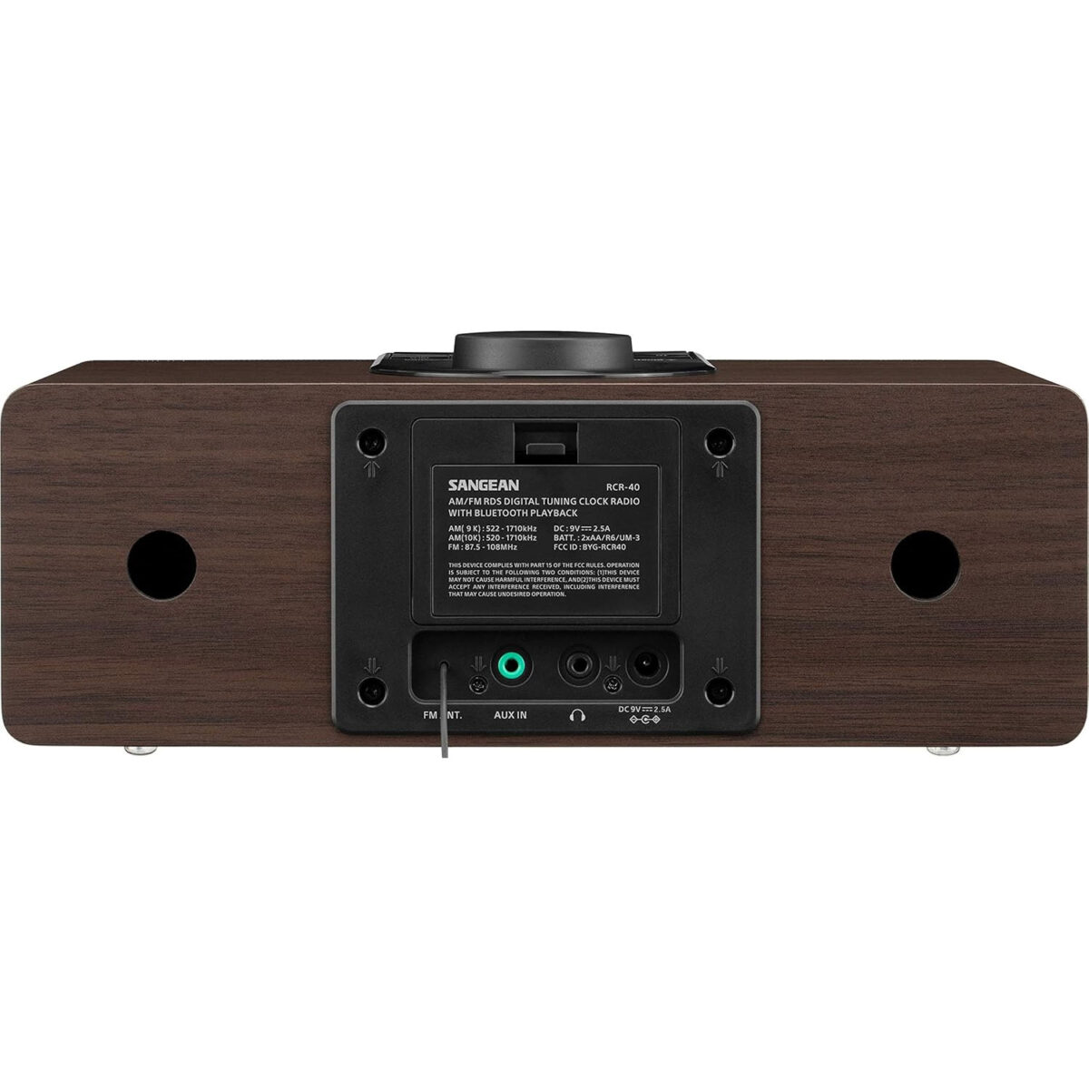 Sangean RCR-40 AM/FM, Bluetooth, AUX, Dijital Ayarlama ve Pil Yedeklemeli Ahşap Saatli Radyo - Görsel 2
