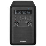 SANGEAN WR-50 AM/FM-RBDS/Bluetooth Ahşap Dolap Masa Üstü Radyo Siyah