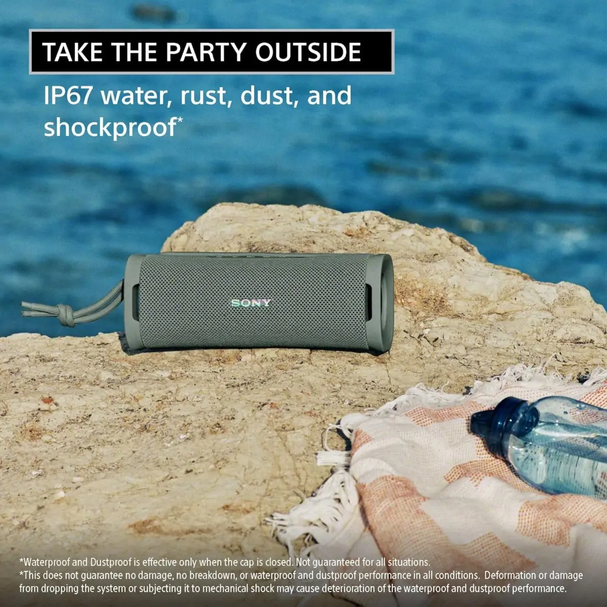 Sony ULT Field 1 Su Geçirmez Taşınabilir Bluetooth Hoparlör, Gelişmiş Bas, 12 Saat Pil, IP67 Dereceli Toz Geçirmez Darbeye Dayanıklı Paslanmaz, Çıkarılabilir Kayış (SRSULT10D), Turuncu - Görsel 2