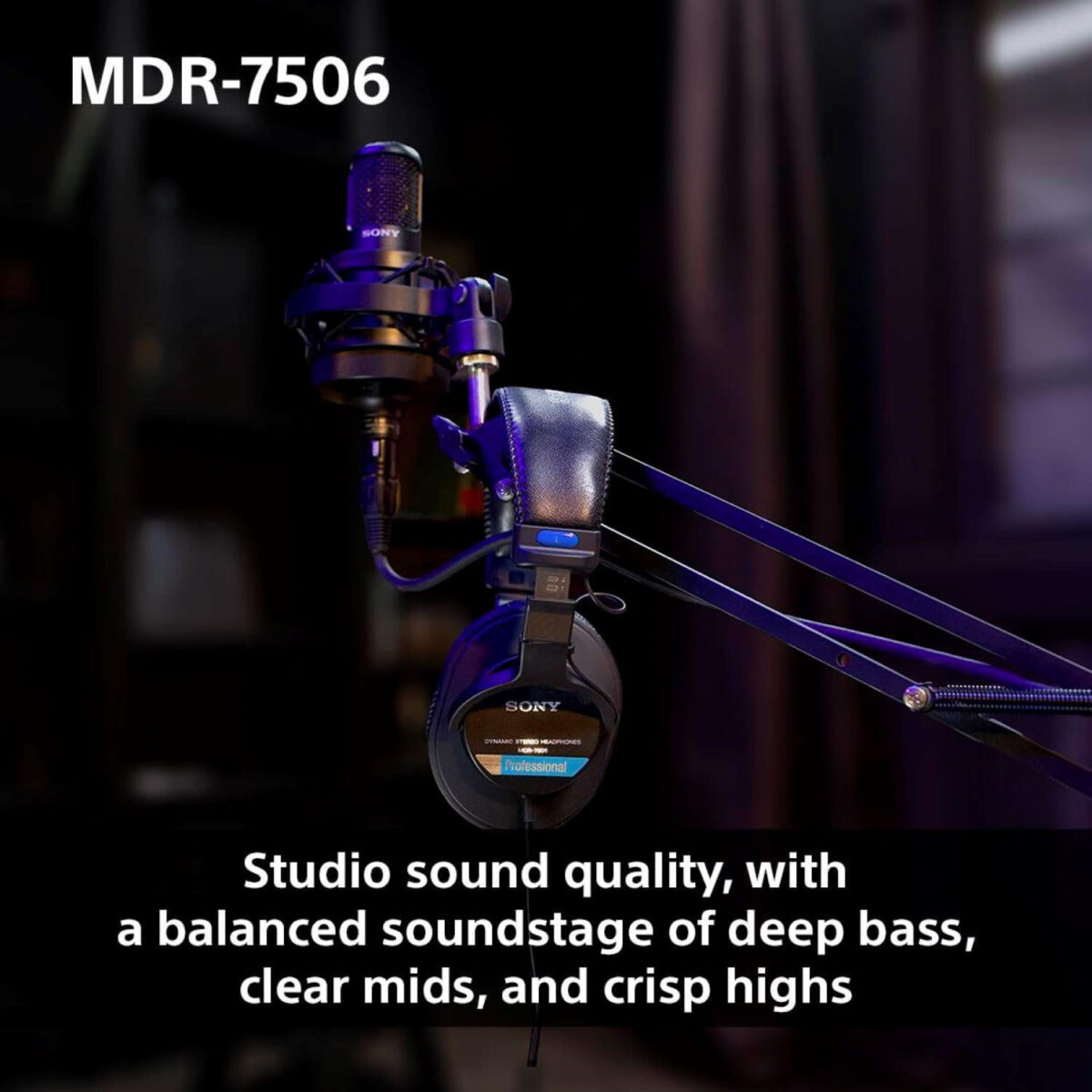 Sony MDR7506 Profesyonel Kablolu Kulaküstü Kulaklık - Görsel 4