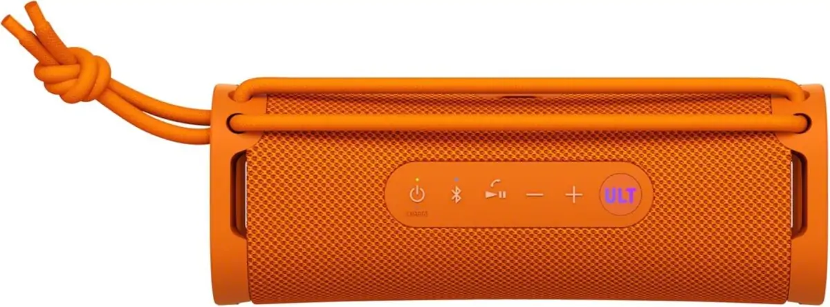 Sony ULT Field 1 Su Geçirmez Taşınabilir Bluetooth Hoparlör, Gelişmiş Bas, 12 Saat Pil, IP67 Dereceli Toz Geçirmez Darbeye Dayanıklı Paslanmaz, Çıkarılabilir Kayış (SRSULT10D), Turuncu - Görsel 7