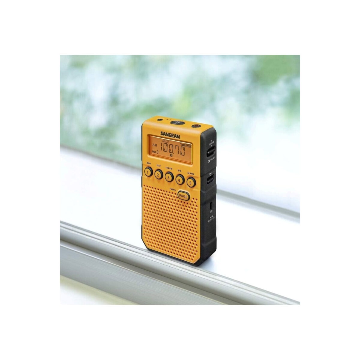 Sangean DT-800YL NOAA Hava Durumu Uyarısı Cep Radyo, AM/FM, Sarı - Görsel 3