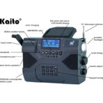 Kaito Acil Durum Radyosu Voyager Max KA900 Dijital Güneş Dinamo Krank Rüzgar / FM / SW ve NOAA Hava Durumu Stereo Radyo Alıcısı - Görsel 2