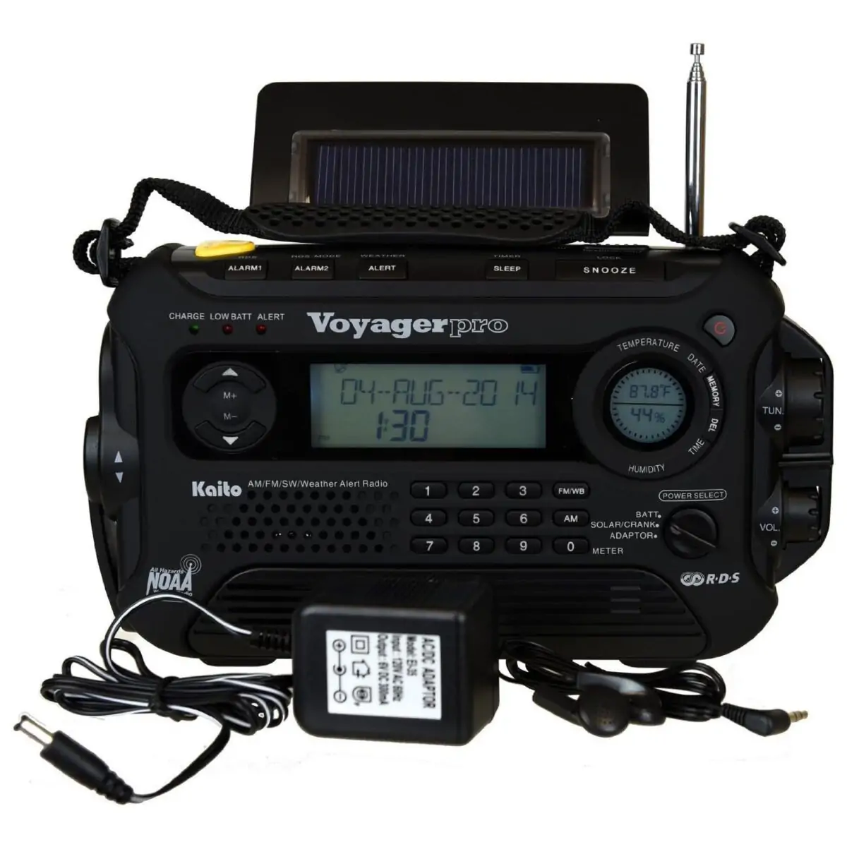 Kaito Voyager Pro KA600 Dijital Güneş Dinamo El Krank / FM / LW / SW ve NOAA Hava Acil Durum Radyosu - Görsel 2