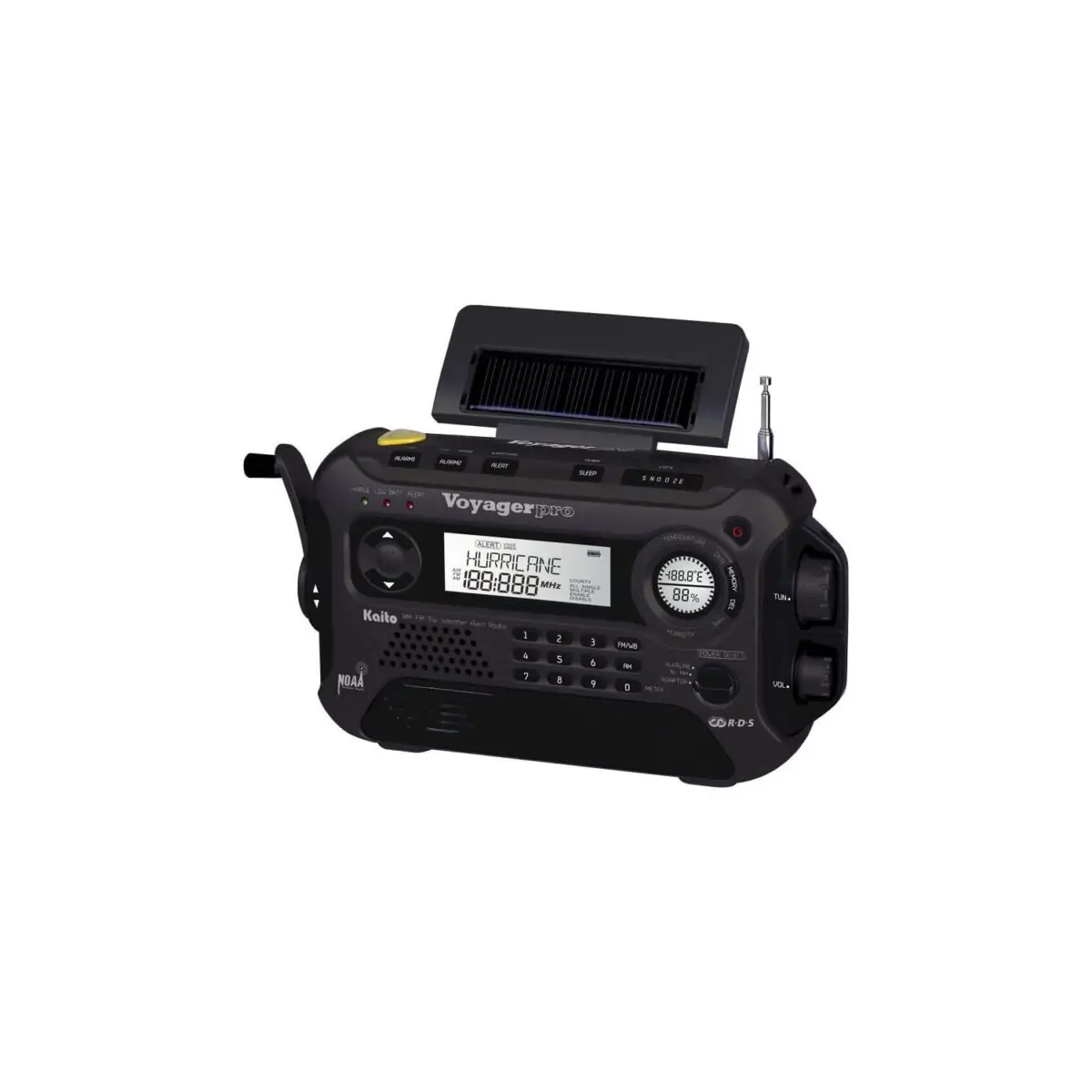 Kaito Voyager Pro KA600 Dijital Güneş Dinamo El Krank / FM / LW / SW ve NOAA Hava Acil Durum Radyosu - Görsel 6