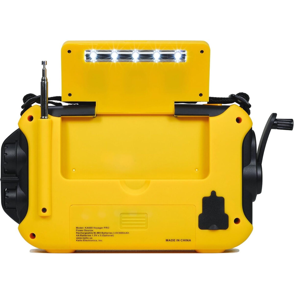 Kaito Voyager Pro KA600 Güneş Enerjisi, Dinamo Krank, El Feneri ile Acil Durum Radyosu - Görsel 3