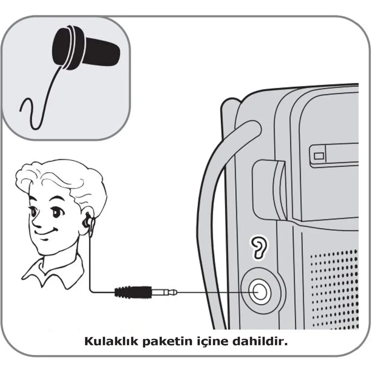 Panasonic RF-P50D Cep FM Radyo Gümüş RF-P50D - Görsel 4