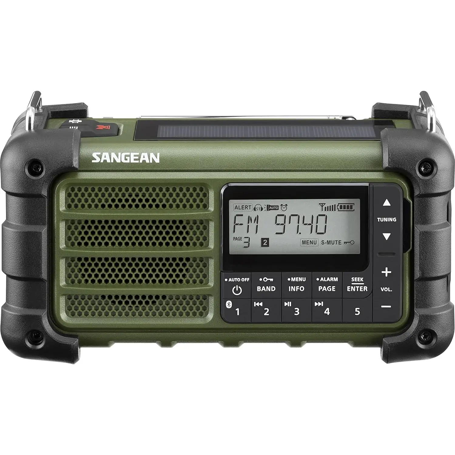 sg_green Sangean MMR-99 Kamp Radyosu AM/FM-RBDS/Bluetooth/AUX/ - Görsel 1