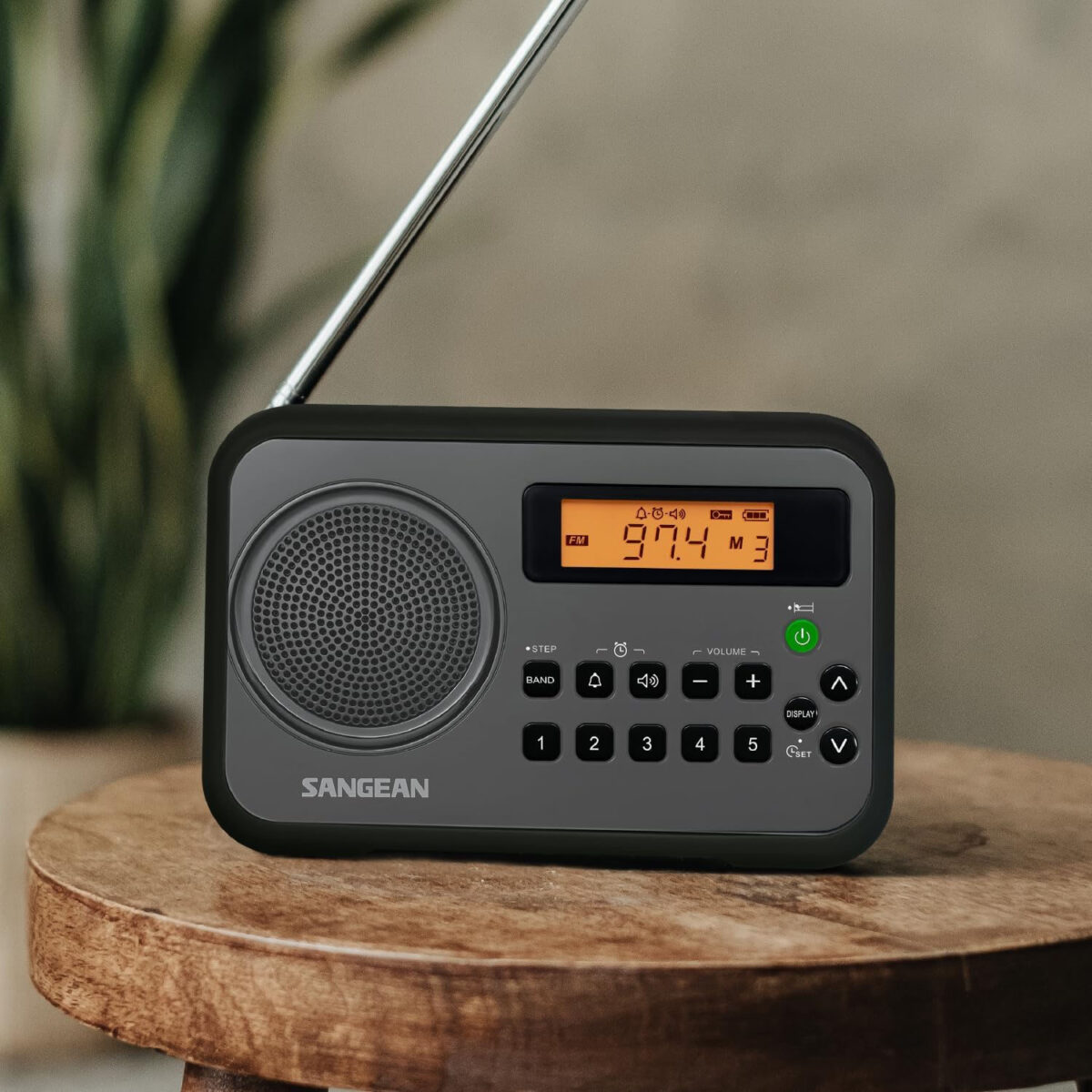 Sangean PR-D18BK Koruyucu Tamponlu Taşınabilir Radyo, AM/FM, Gri/Siyah - Görsel 3