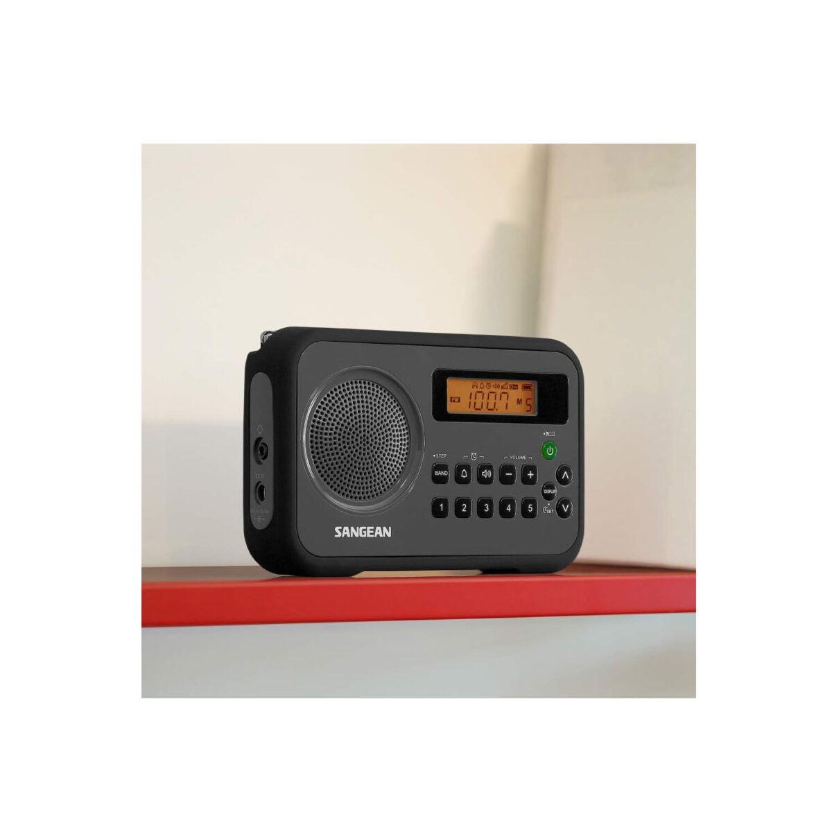 Sangean PR-D18BK Koruyucu Tamponlu Taşınabilir Radyo, AM/FM, Gri/Siyah - Görsel 5