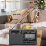 XHDATA D368 Taşınabilir Transistör Radyo Küçük FM/AMMW/SW Mini Radyo Bluetooth USB TF - Görsel 4