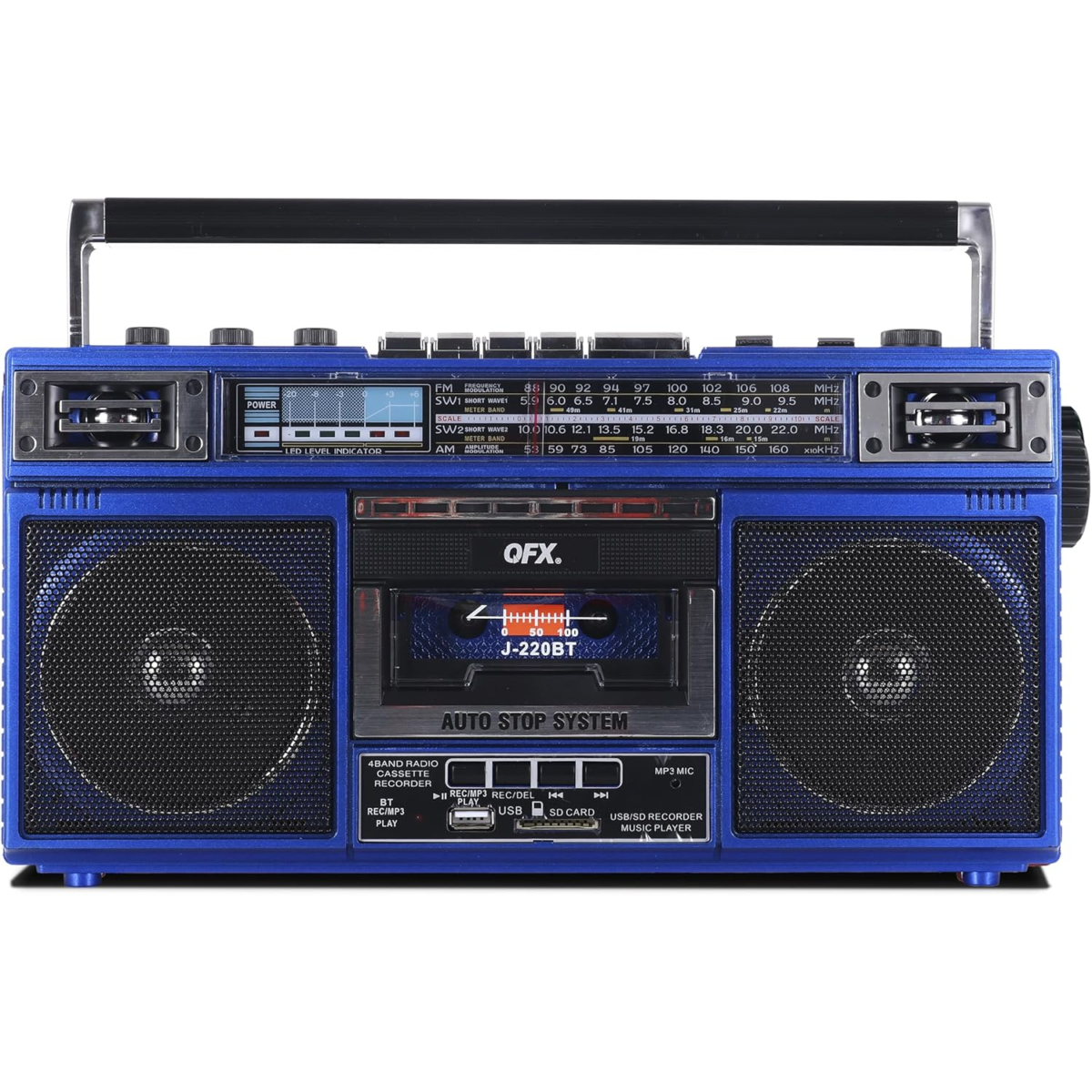 QFX J-220BT Boombox FM Radyo USB Çalar Bluetooth - Görsel 3