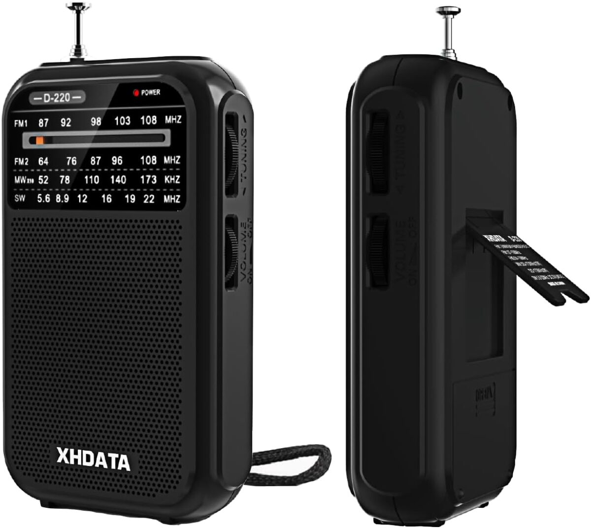 XHDATA D220 Taşınabilir Radyo AM/FM/SW Kısa Dalga Alıcı Cep Radyo - Görsel 3