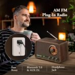 Audiocrazy Vintage AM/FM Radyo Bluetooth Özellikli Hoparlör - Görsel 2