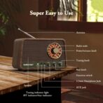 Audiocrazy Vintage AM/FM Radyo Bluetooth Özellikli Hoparlör - Görsel 3