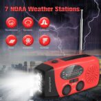 iRonsnow Güneş Enerjili El Kranklı Acil Durum Radyosu - Görsel 7