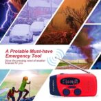 iRonsnow Güneş Enerjili El Kranklı Acil Durum Radyosu - Görsel 6