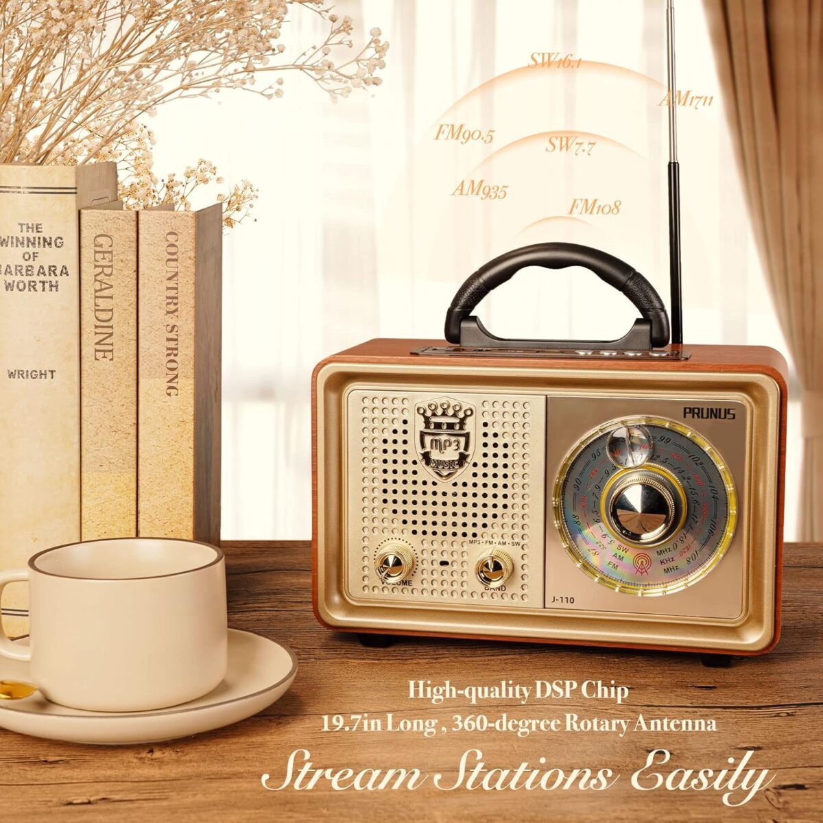 PRUNUS J-110 Taşınabilir AM/FM Radyo - Görsel 2