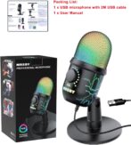 MRSDY V5 RGB USB Gaming Mikrofon – Noise Cancelling, Gain & Mute, PC/Mac/PS5 Uyumlu - Görsel 9
