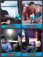 MRSDY V5 RGB USB Gaming Mikrofon – Noise Cancelling, Gain & Mute, PC/Mac/PS5 Uyumlu - Görsel 4
