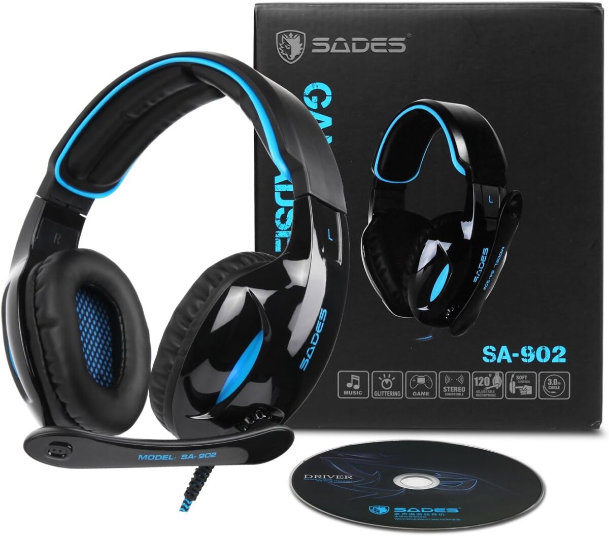 SADES SA902 7.1 USB Gaming Kulaklık Over-Ear Mikrofonlu LED Işıklı - Görsel 6