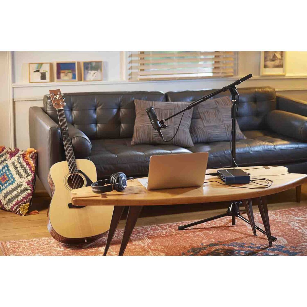 Audio-Technica AT2020 Cardioid Condenser XLR Stüdyo Mikrofonu – Ev Stüdyosu, Podcast ve Kayıt için Profesyonel Mikrofon - Görsel 4