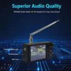 WOOKLEA TEF6686 Dokunmatik Ekranlı Tam Bant Radyo - CNC Alüminyum Kasa, NXP Çipli FMDX Kısa Dalga Dünya Radyosu - Görsel 7