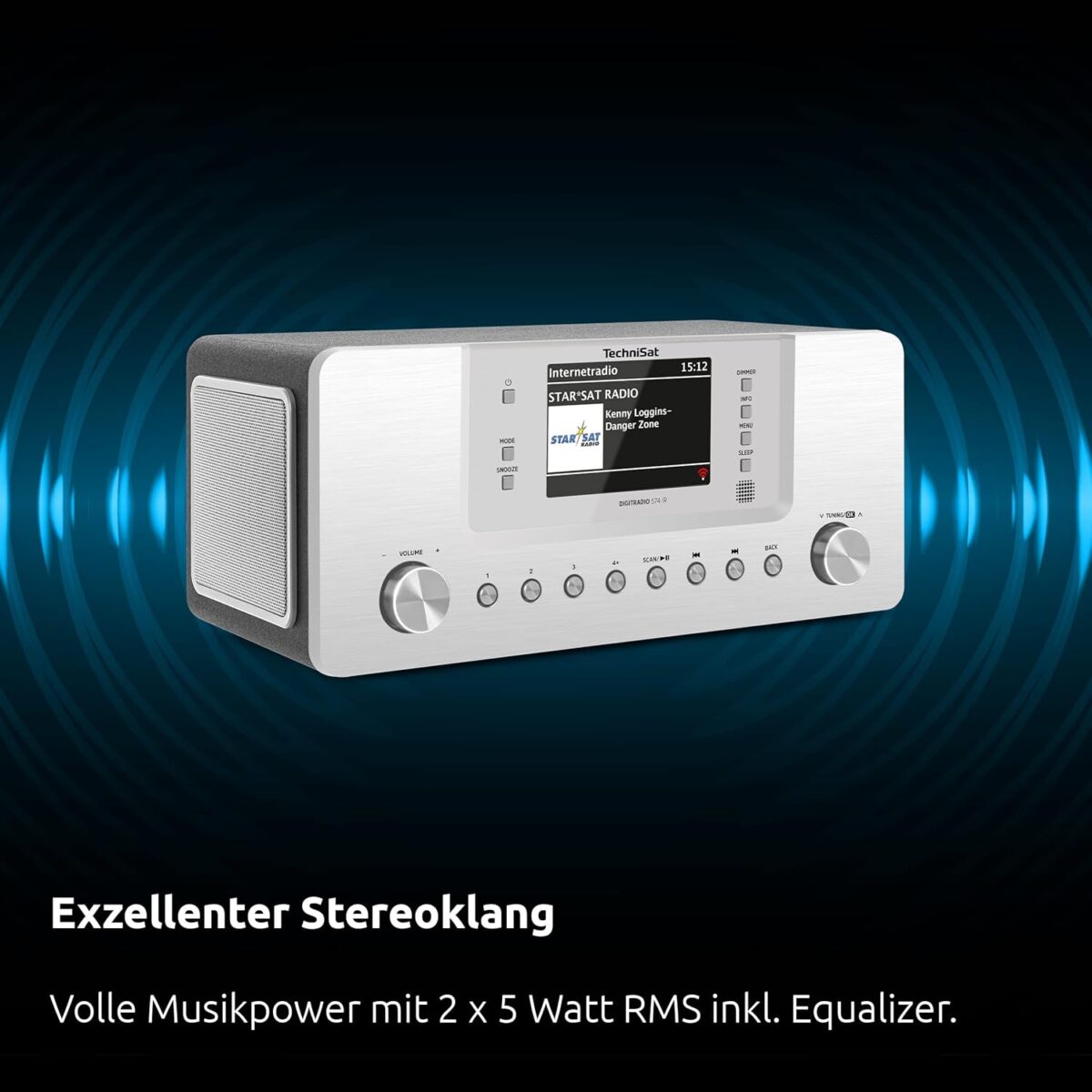 TechniSat DIGITRADIO 574 IR Stereo İnternet ve Dijital Radyo (DAB+, FM, Bluetooth, 4 inç Renkli Ekran) - Görsel 4