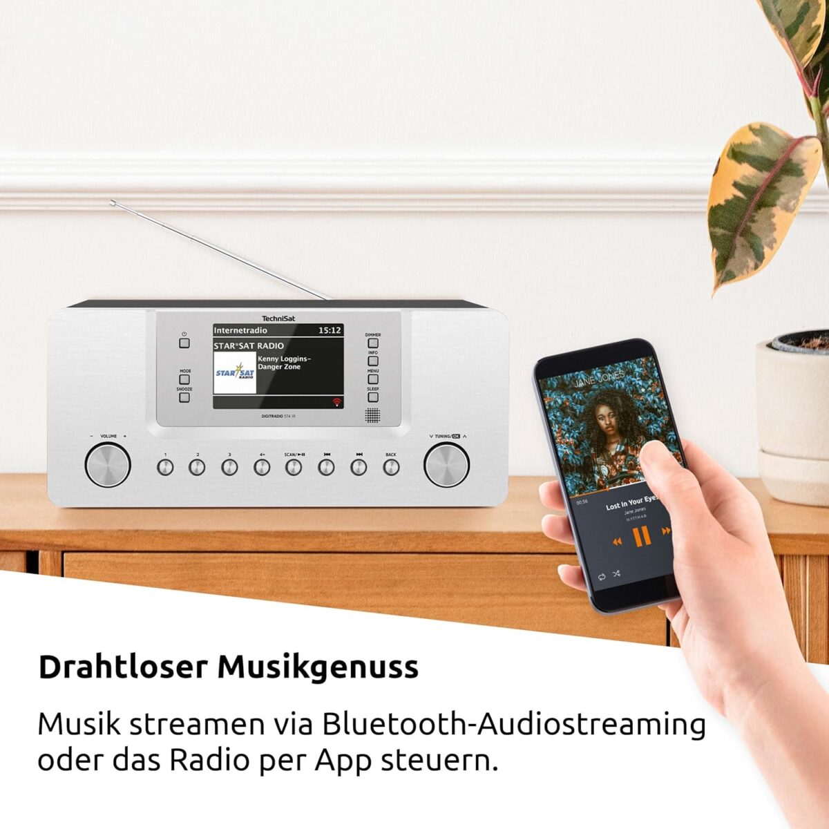 TechniSat DIGITRADIO 574 IR Stereo İnternet ve Dijital Radyo (DAB+, FM, Bluetooth, 4 inç Renkli Ekran) - Görsel 8