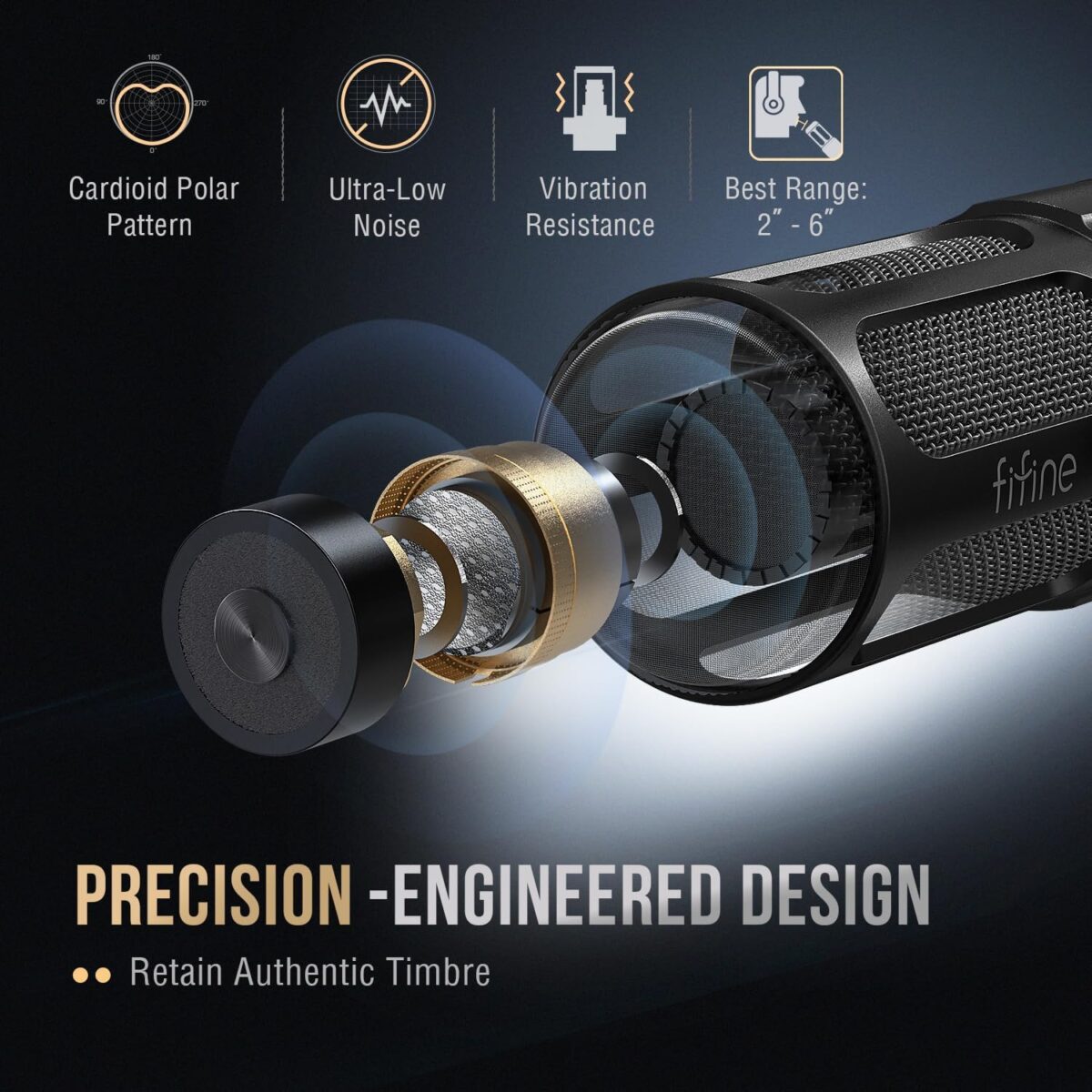 fifine tank1 dinamik mikrofon