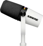 Shure MV7+ Dinamik Mikrofon - LED Dokunmatik Panelli USB/XLR Profesyonel Yayıncı Mikrofonu (Beyaz) - Görsel 2